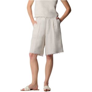 Kocca, Dames, Korte broeken, Grijs, Maat: 2XS Leer,