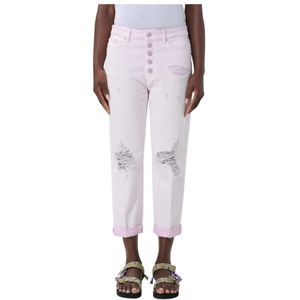 Dondup, Dames, Jeans, Roze, Maat: W26 Katoen,