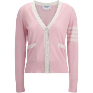 Thom Browne, Dames, Truien, Roze, Maat: S