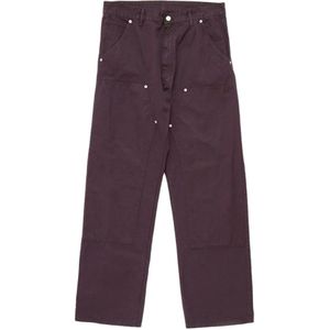 MM6 Maison Margiela, Heren, Broeken, Rood, Maat: W30 Katoen,