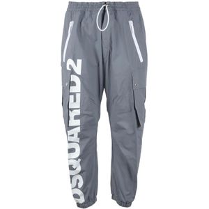 Dsquared2, Heren, Broeken, Grijs, Maat: L Katoen,