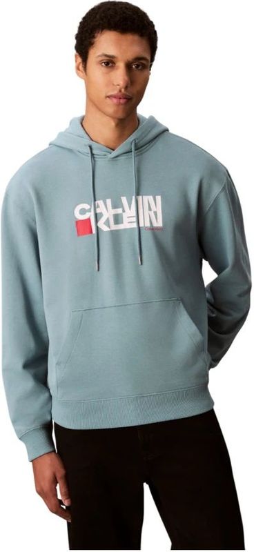 Calvin Klein - Logo Graphic Hoodie - Blauw - Katoen
