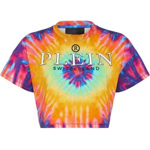 Philipp Plein, Dames, Tops, Veelkleurig, Maat: L Katoen,