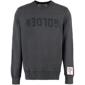 Golden Goose - Trainingshirt met Gouden Letters - Grijs - Katoen - Sweatvesten