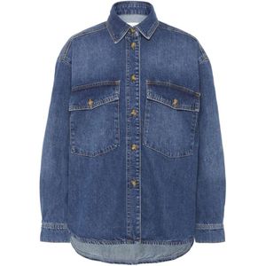 InWear, Dames, Blouses & Shirts, Blauw, Maat: S Denim,
