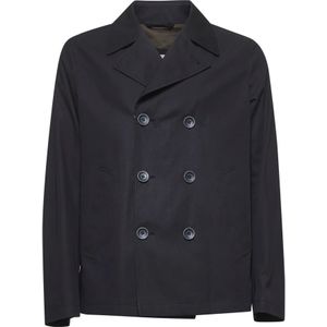 Herno, Heren, Mantels, Blauw, Maat: L Katoen,