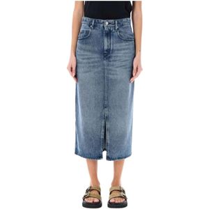 Isabel Marant, Dames, Rokken, Blauw, Maat: S Denim,
