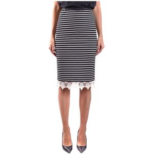 Pinko, Dames, Rokken, Blauw, Maat: 2XS Viscose,