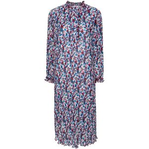 Ganni, Dames, Jurken, Veelkleurig, Maat: S Poliester,