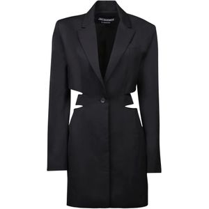 Jacquemus, Dames, Jurken, Zwart, Maat: S Wol,