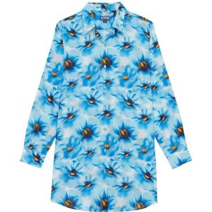 Vilebrequin, Dames, Jurken, Blauw, Maat: S Voile,