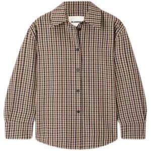 Jil Sander, Dames, Blouses & Shirts, Bruin, Maat: XS Katoen,