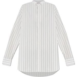 Ami Paris, Dames, Blouses & Shirts, Wit, Maat: 3XS Katoen,