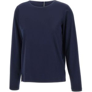 Sun68, Dames, Tops, Blauw, Maat: S Katoen,