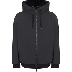 Moose Knuckles, Heren, Jassen, Zwart, Maat: XS Zijde,