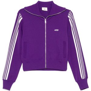 Autry, Dames, Sweatshirts & Hoodies, Paars, Maat: S Viscose,