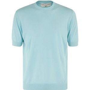 Filippo De Laurentiis, Heren, Tops, Blauw, Maat: 3XL Katoen,
