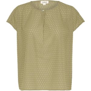 Soaked in Luxury, Dames, Blouses & Shirts, Groen, Maat: S Poliester,