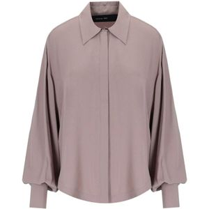 Federica Tosi, Dames, Blouses & Shirts, Roze, Maat: M Zijde,