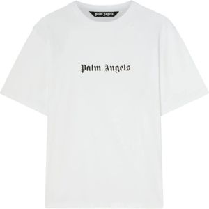 Palm Angels, Heren, Tops, Wit, Maat: XL Katoen,