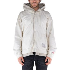 Mihara Yasuhiro, Heren, Sweatshirts & Hoodies, Wit, Maat: M