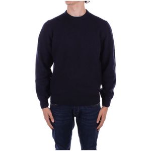 Barbour - Heren Trui met Elleboog Patches - Blauw - Wol