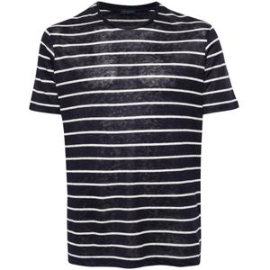 Paul & Shark, Heren, Tops, Blauw, Maat: L Linnen,