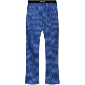 Tom Ford, Heren, Nachtkleding & Lounge, Blauw, Maat: XS Zijde,