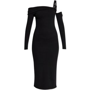 Versace Jeans Couture, Dames, Jurken, Zwart, Maat: 2XS