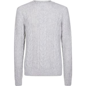 Eleventy, Heren, Truien, Grijs, Maat: S Zijde,