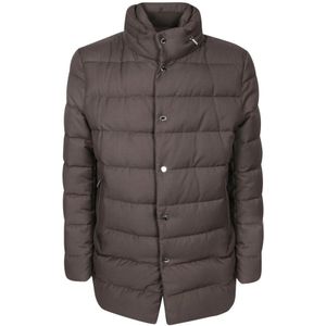 Moorer, Heren, Mantels, Bruin, Maat: M Leer,