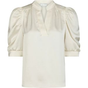 Neo Noir - Roella Heavy Sateen Blouse - Wit - Dames
