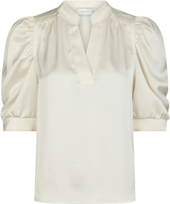 Neo Noir - Roella Heavy Sateen Blouse - Wit - Dames