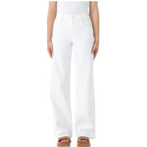 Mother, Dames, Jeans, Wit, Maat: W27 Katoen,