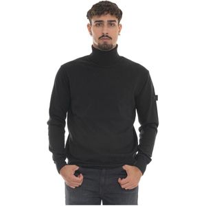 Peuterey, Heren, Truien, Zwart, Maat: S Katoen,