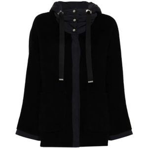 Herno, Dames, Jassen, Zwart, Maat: ONE Size Poliester,
