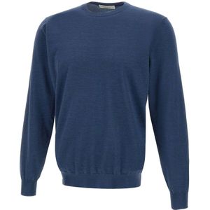 Filippo De Laurentiis, Heren, Truien, Blauw, Maat: S Wol,