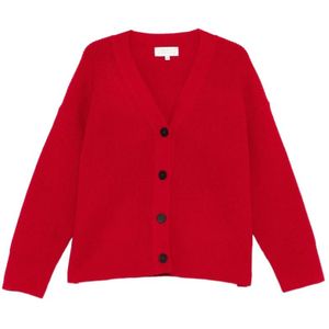 Studio Nicholson, Dames, Truien, Rood, Maat: XS Wol,