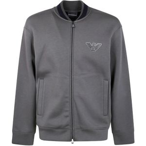 Emporio Armani, Heren, Jassen, Grijs, Maat: XL Jersey,