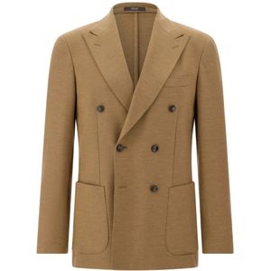 Boggi Milano Colbert 'B Jersey'  lichtbruin