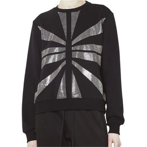 John Richmond, Dames, Sweatshirts & Hoodies, Zwart, Maat: XS Katoen,