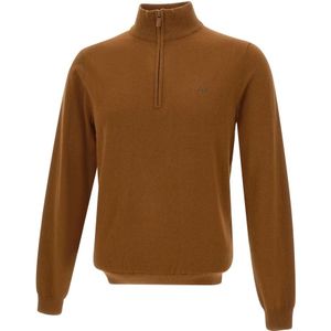 Sun68, Heren, Truien, Bruin, Maat: S Katoen,