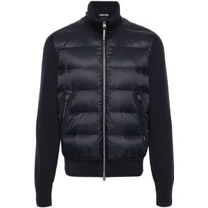 Tom Ford, Heren, Jassen, Blauw, Maat: L Katoen,