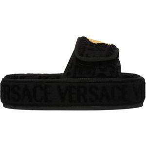 Versace, unisex, Schoenen, Zwart, Maat: 41 EU Katoen,