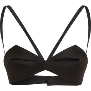 Versace, Dames, Tops, Zwart, Maat: XS Zijde,