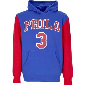 Mitchell & Ness, Heren, Sweatshirts & Hoodies, Blauw, Maat: L Fleece,