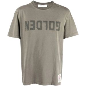 Golden Goose, Heren, Tops, Groen, Maat: L Katoen,
