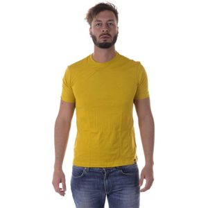 Armani Jeans, Heren, Tops, Geel, Maat: M Katoen,