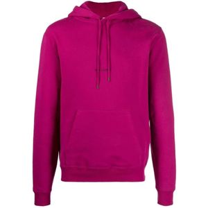 Saint Laurent, Heren, Sweatshirts & Hoodies, Roze, Maat: L Katoen,
