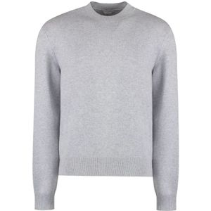 Bottega Veneta, Heren, Truien, Grijs, Maat: M Kasjmier,